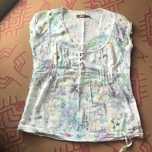 Sheer Floral Komodo Blouse